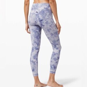 Lululemon Align Pant 25" *Diamond Dye Diamond Dye Iced Iris Peri Purple Size 4